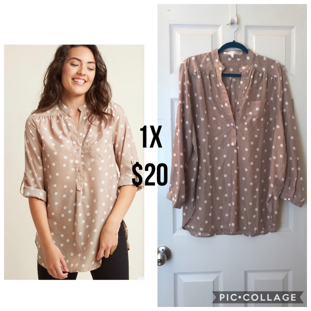 ModCloth Hosting for the Weekend Tunic in Taupe 1X